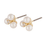 Eira tripple pearl ear g/white
