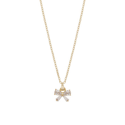 Eira bow pendant neck 45 g/clear