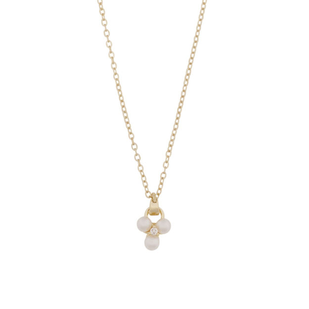 Eira tripple pearl pendant neck 45 g/white