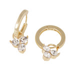 Eira crystal ring ear g/clear