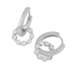 Eira crystal circle ring ear s/clear