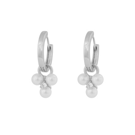 Eira tripple pearl ring ear s/white