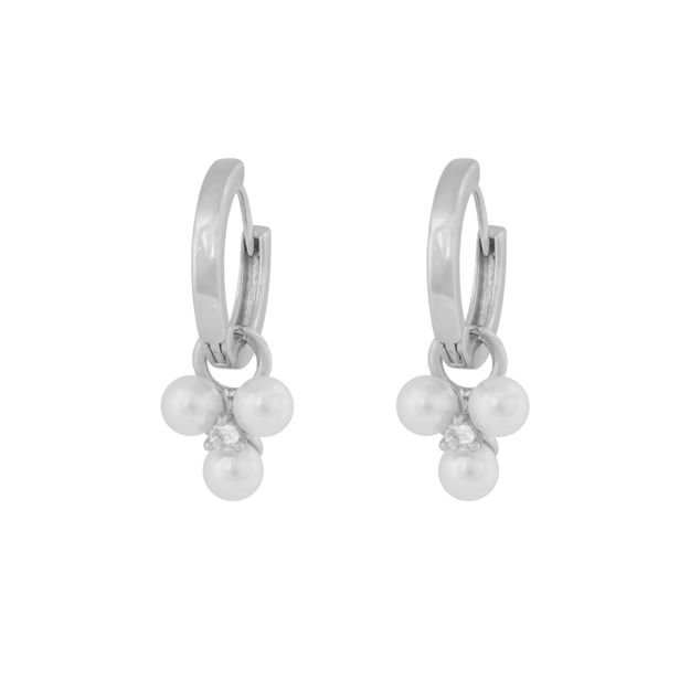 Eira tripple pearl ring ear s/white