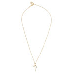 Ribbon small pendant neck 42 g/clear