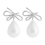 Ribbon crystal ear s/clear