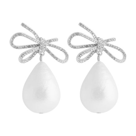 Ribbon crystal ear s/clear