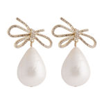 Ribbon crystal ear g/clear