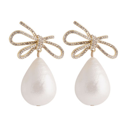 Ribbon crystal ear g/clear