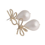Ribbon crystal ear g/clear