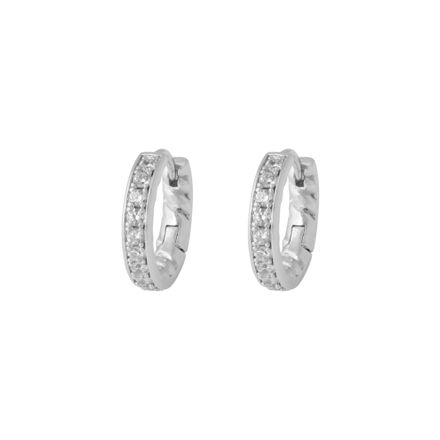 Twist twisted back ring ear s/clear