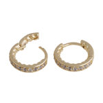 Twist twisted back ring ear g/clear