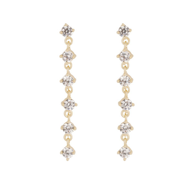 Noctelle long crystal ear g/clear