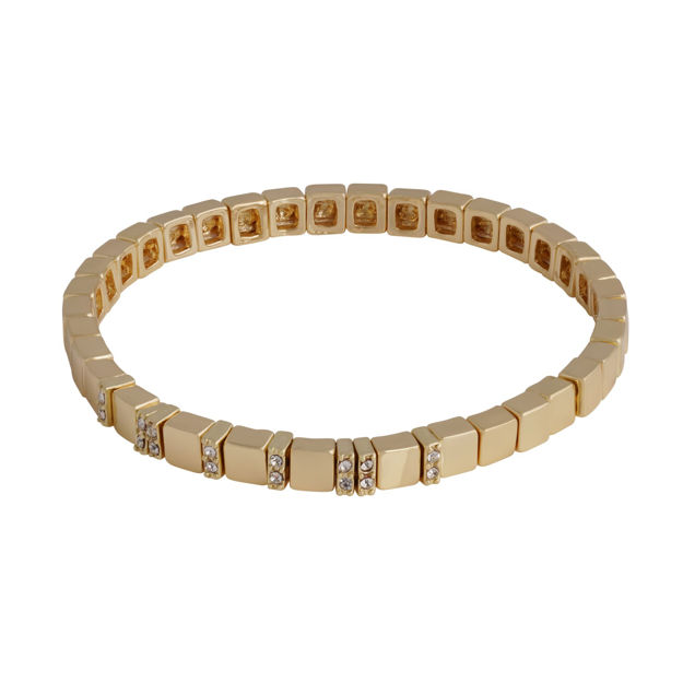 Brick small elastic crystal brace g/clear - Onesize