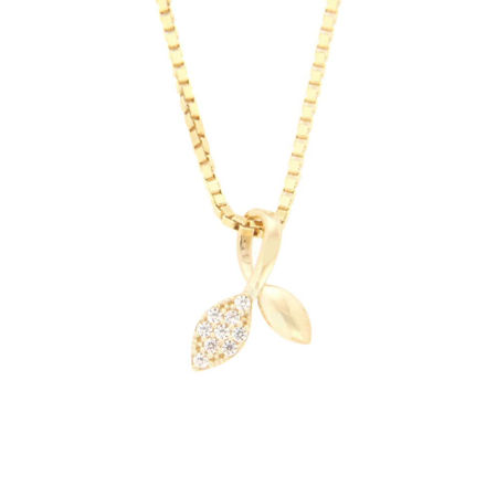 Gull anheng Faun med Cubic Zirconia