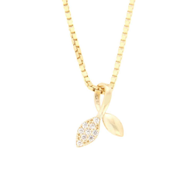 Gull anheng Faun med Cubic Zirconia