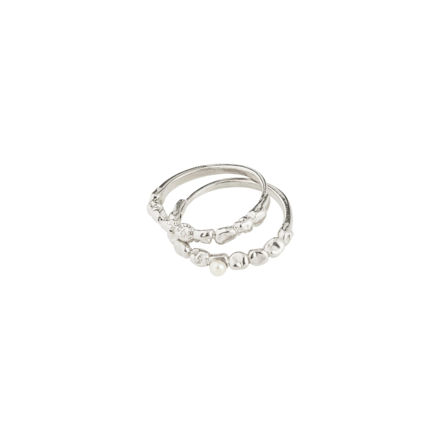 SHIFT ring sølvbelagt
