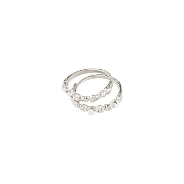 SHIFT ring sølvbelagt