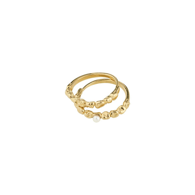 SHIFT ring gullbelagt