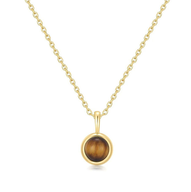 Ania Haie gold tiger eye pendant necklace