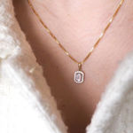 Gull anheng med Cubic Zirconia