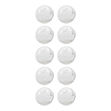 10-pk hvitt sølv gravert knapp 17mm