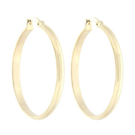 Gull øreringer 3mm 30mm