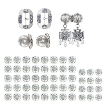 Bunadssett herre Voss oksidert med kløverknapp