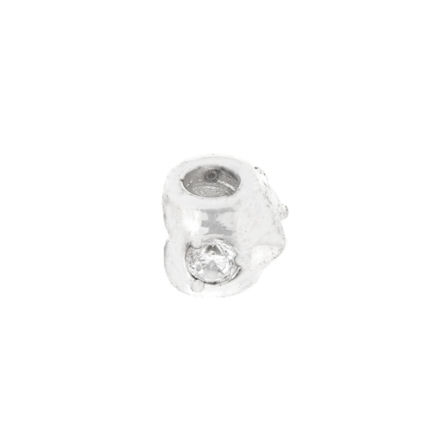 Links sølv stopper 9mm cubic zirconia