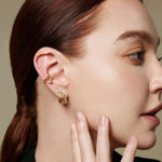 Ania Haie sparkle cuff earrings gold plated E056-03G