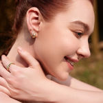 Ania Haie kiss hopp earrings gold plated 10mm