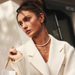 Ania Haie two-tone sparkling duet hoop earrings 8mm