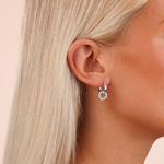 Eira crystal circle ring ear s/clear