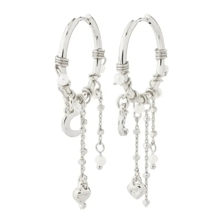 ARLET øreringer sølvbelagt