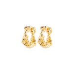 TRUST recycled hoop earrings gold-plated