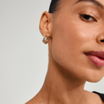 TRUST recycled hoop earrings gold-plated