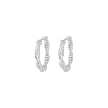 Twist ring ear s/clear