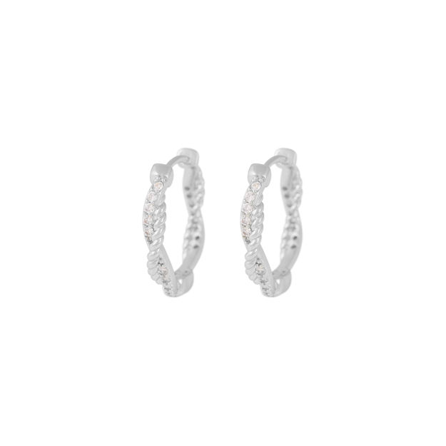 Twist ring ear s/clear