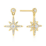 Ania Haie gold NOVA STAR stud earrings 11mm