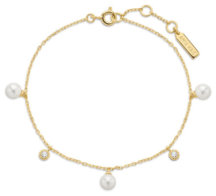 Ania Haie gold PEARL & SPARKLE bracelet 