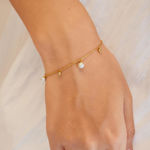 Ania Haie gold PEARL & SPARKLE bracelet 