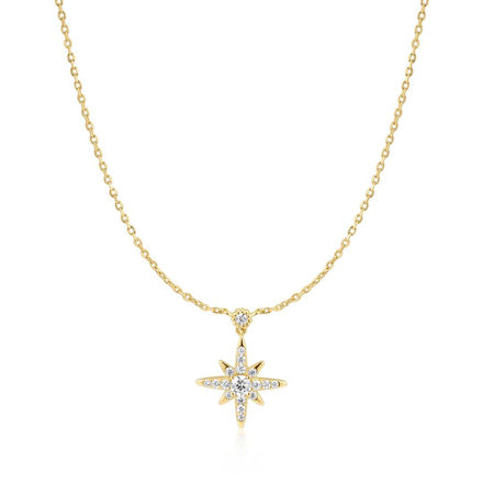 Ania Haie gold SPARKLING NOVA STAR necklace