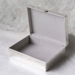 Mine første minner gutt lysblå forsølvet skrin