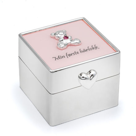 Min første hårlokk rosa forsølvet