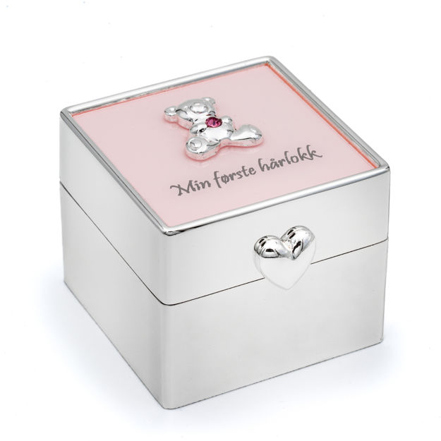 Min første hårlokk rosa forsølvet