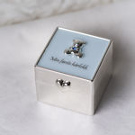 Min første hårlokk lysblå forsølvet