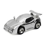 Sparebøsse "sportsbil" forsølvet lakkert