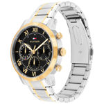 Tommy Hilfiger herreur flerfarget stål 42mm svart skive & lenke 5atm