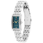 Tommy Hilfiger dameur stål med grønn skive & lenke 22mm 3 atm