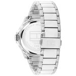 Tommy Hilfiger herreur stål hvit skive & stål lenke 43mm 5 atm