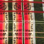 Eufemia silkeskjerf gult, grønt & rødt